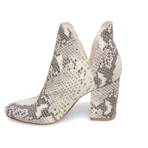 Steve Madden Rookie Snakeskin Booties